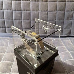 AUTHENTIC Italian Sauro Men's Bracelet 18K SS 8"